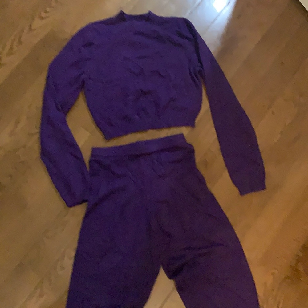 NWT purple sweater set